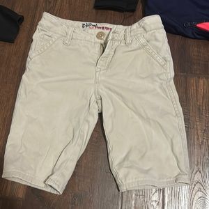 kids small khaki uniform shorts